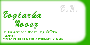 boglarka moosz business card